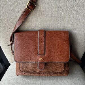 Fossil Crossbody Brown Leather